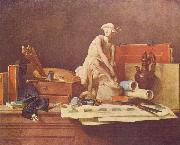 Jean Simeon Chardin Die Attribute der Kunste und die Belohnungen, die ihnen gewahrt werden